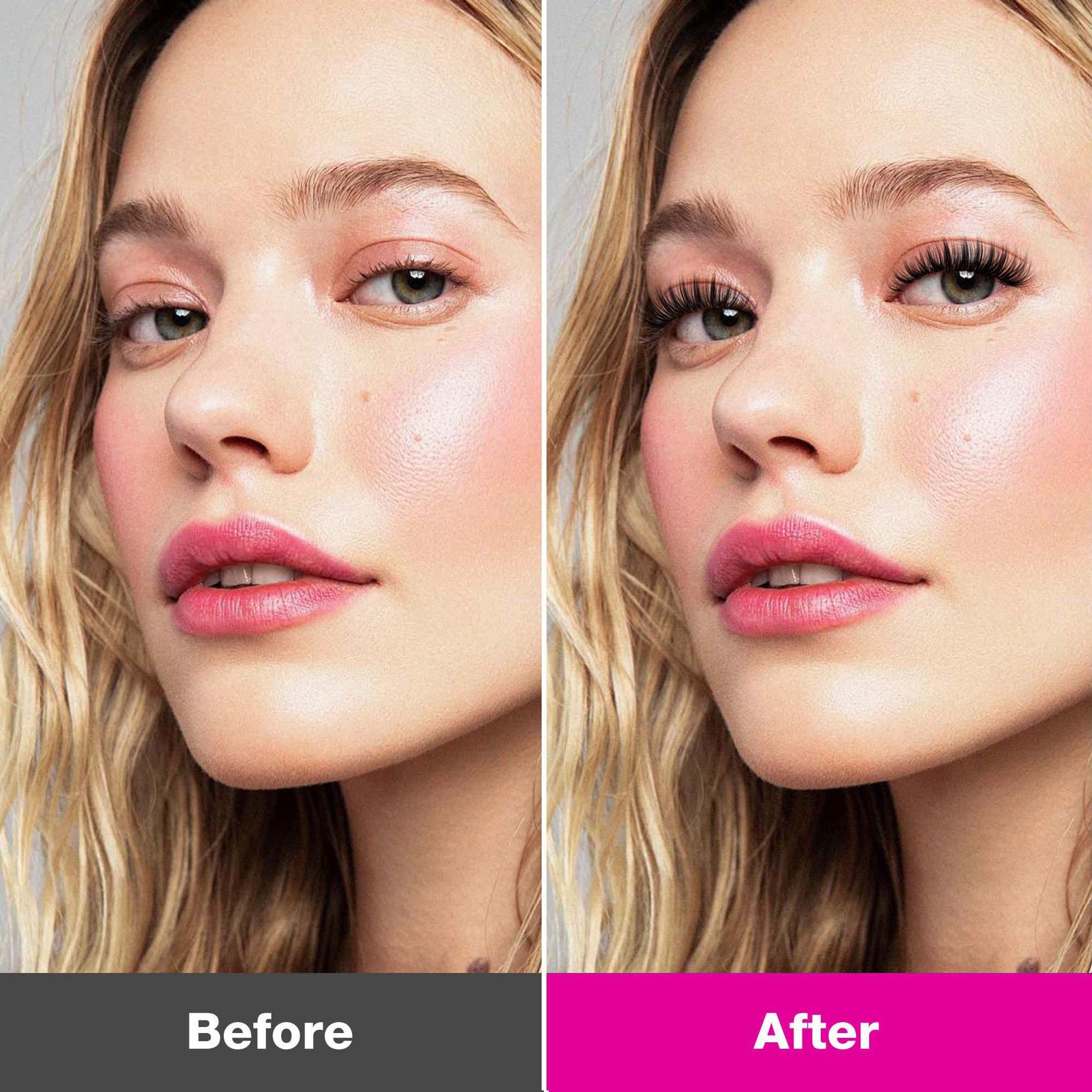 VB modle wearing Sweetie Cluster Lashes