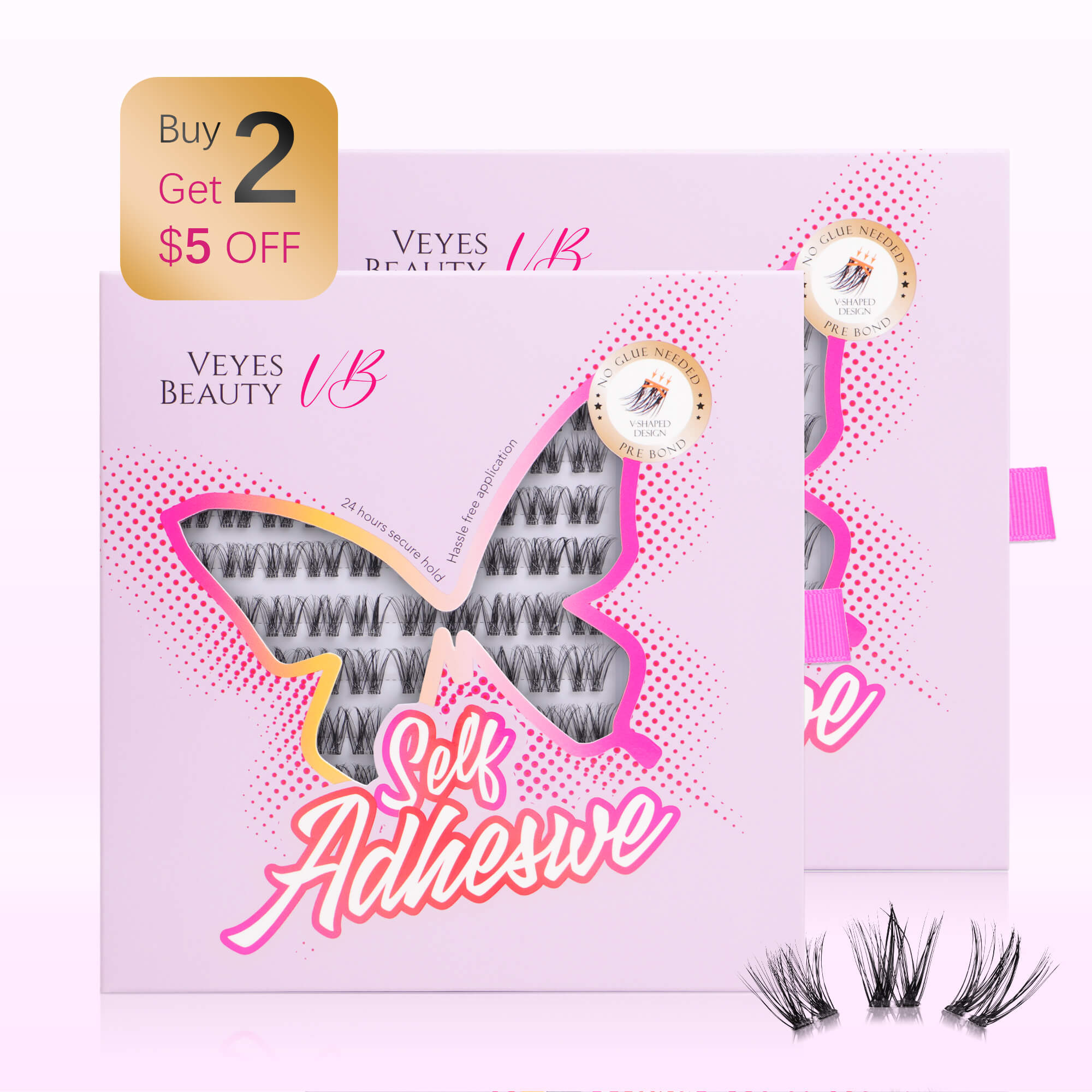 Self Adhesive Lashes-Luxe Duo