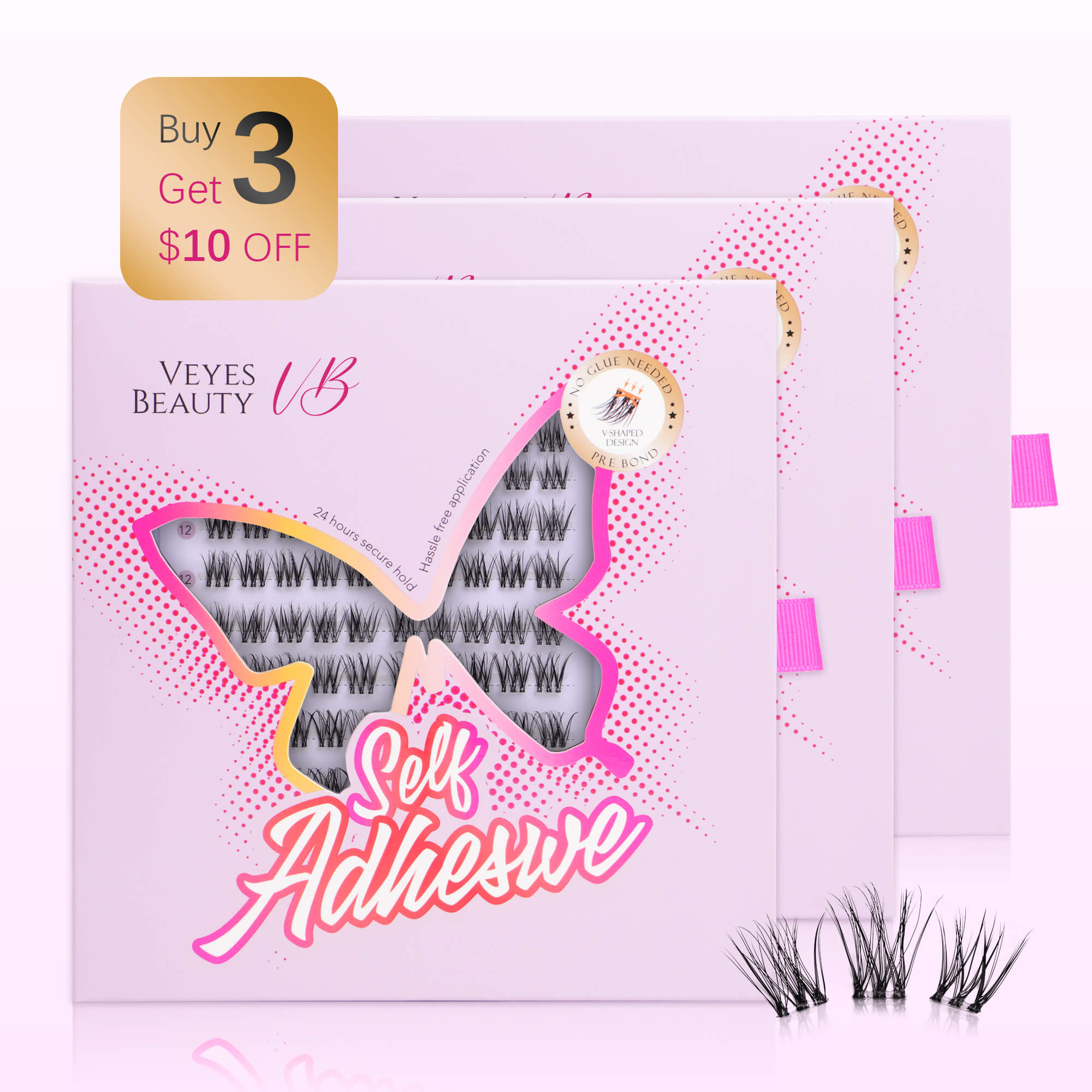 Self Adhesive Lashes-Soft Trio