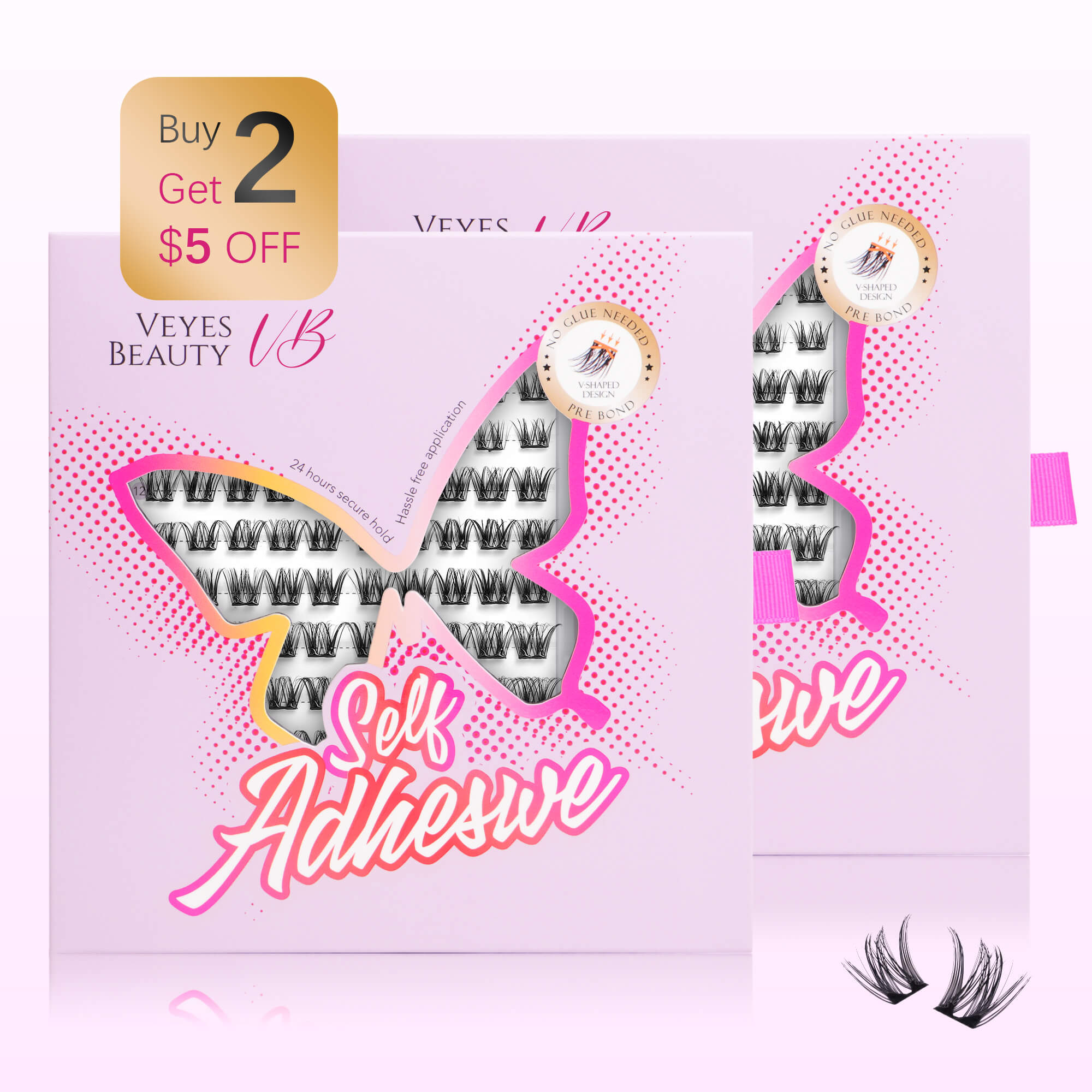 Self Adhesive Lashes-Luxe Duo