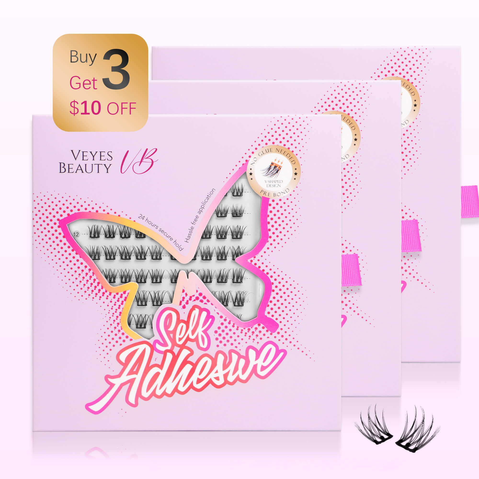 Self Adhesive Lashes-Soft Trio