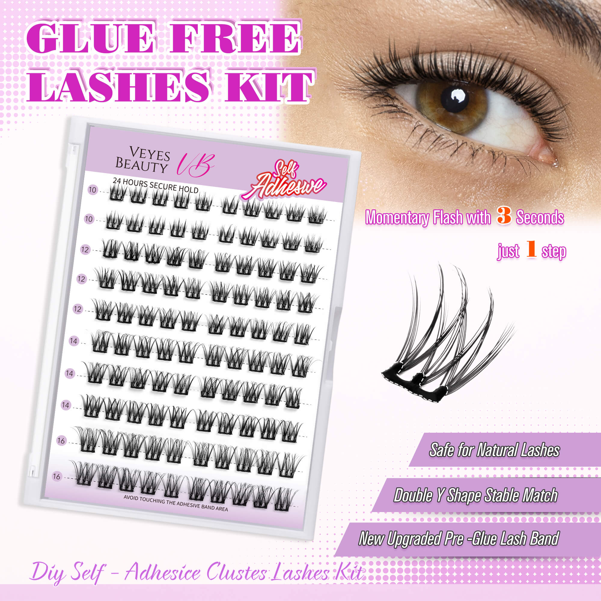 Self Adhesive Lashes-Soft Trio