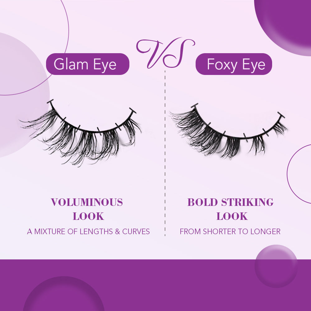 6 Pairs Glam Eye | 3D Layered Pre-cut Lash Clusters