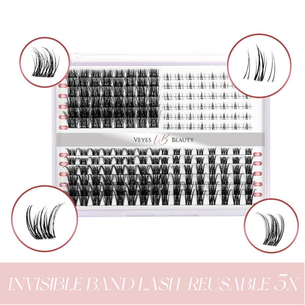 ALL-IN-ONE Lash Clusters | Invisible Band™ Lashes