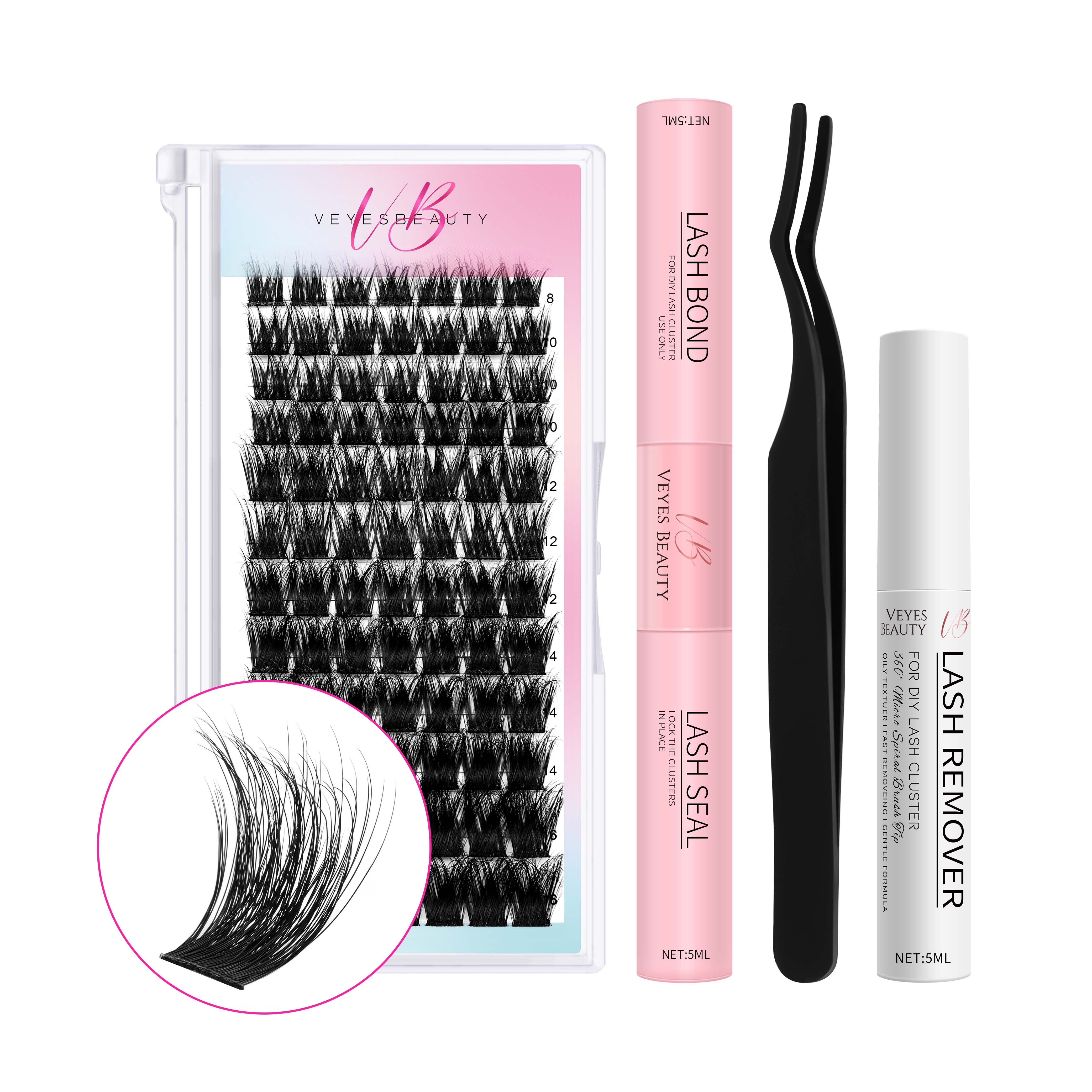 3D Layered Fluffy Lash Clusters